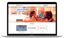 Laptop com site de SulAmérica
